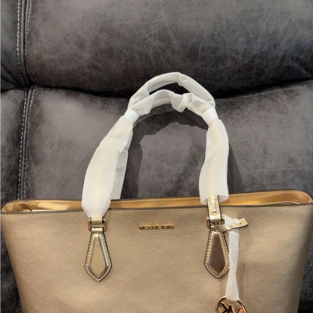 Michael Kors Rose Gold Tote Bag